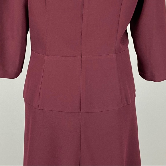 Ann Taylor Seamed Flare Dress in Mauve Rose 14 - Picture 10 of 15